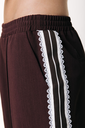 COLOURFUL REBEL - PANTALON "TIBBY" BORDEAUX