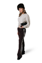 COLOURFUL REBEL - PANTALON "TIBBY" BORDEAUX