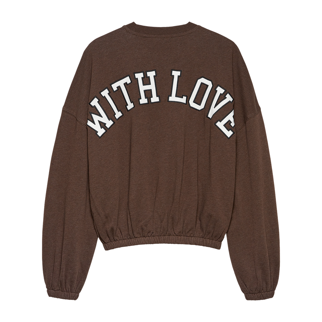 CATWALK JUNKIE - SWEAT GRAPHIQUE OVERSIZED MARRON