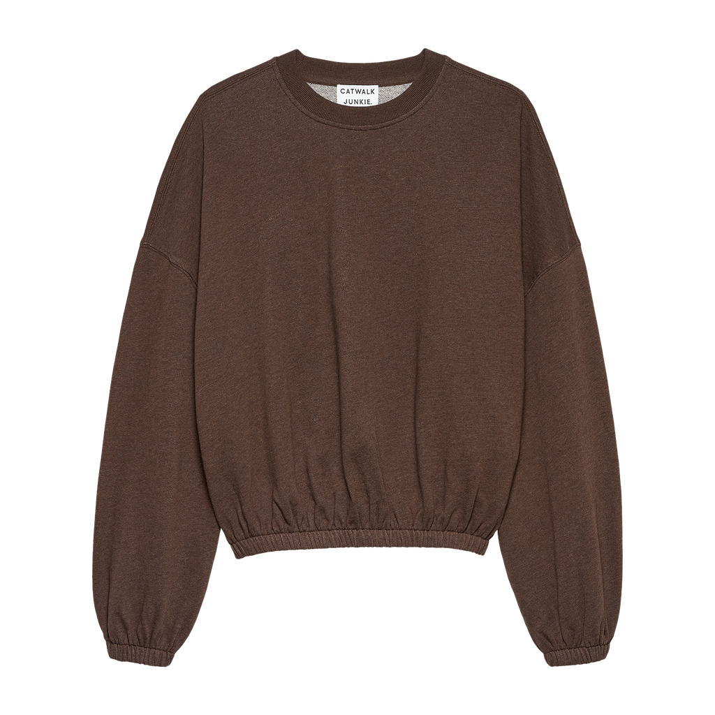 CATWALK JUNKIE - SWEAT GRAPHIQUE OVERSIZED MARRON