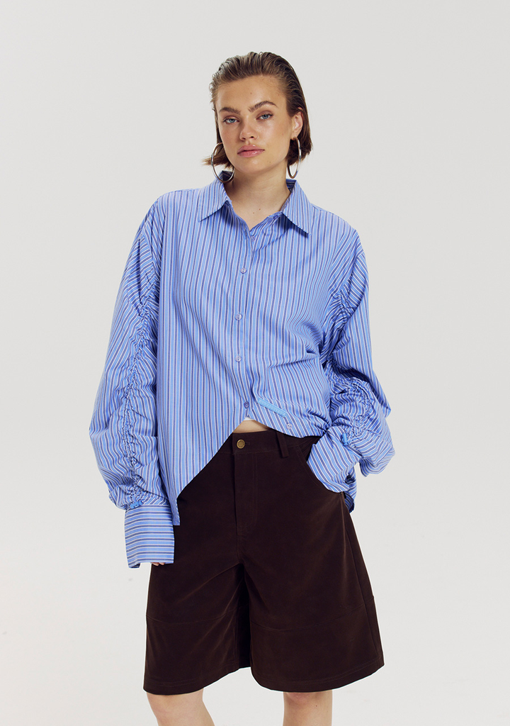 HARPER AND YVE - CHEMISE "TED" LIGNÉE BLEUE