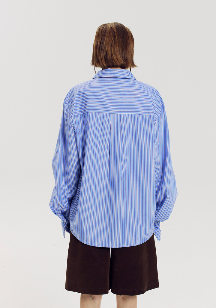 HARPER AND YVE - CHEMISE "TED" LIGNÉE BLEUE