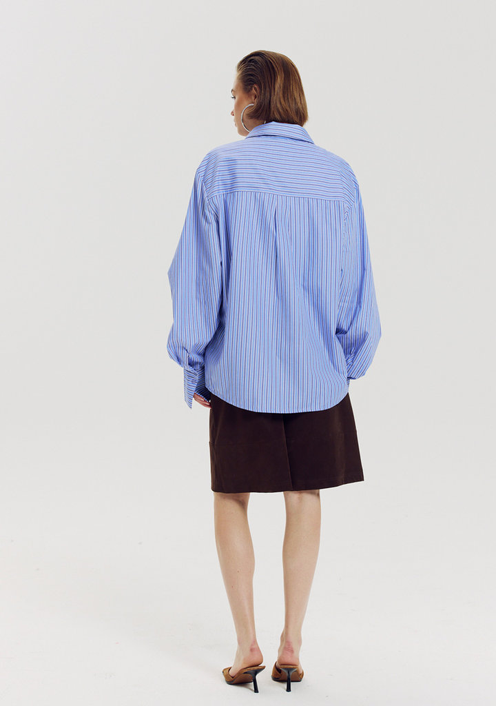 HARPER AND YVE - CHEMISE "TED" LIGNÉE BLEUE
