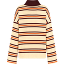 HARPER AND YVE - SWEAT "POLLIE" LIGNÉ BEIGE ET ORANGE