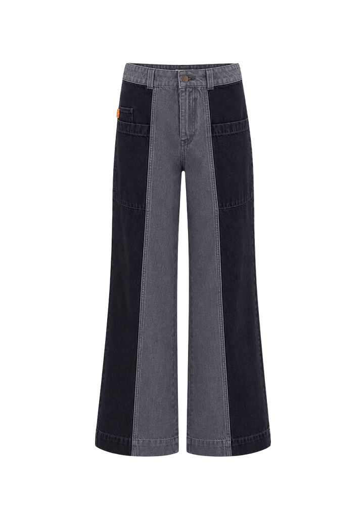 HARPER AND YVE - JEANS "MADELYNN" BI-COULEUR GRIS