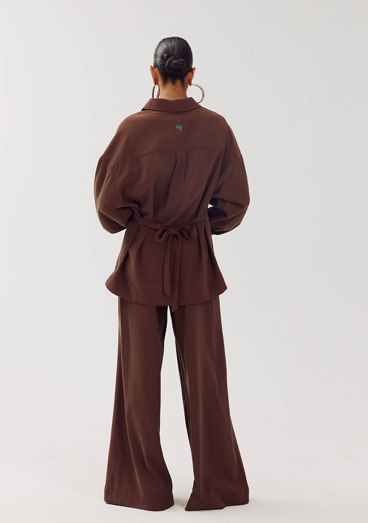 HARPER AND YVE - PANTALON "MEIKE" BRUN