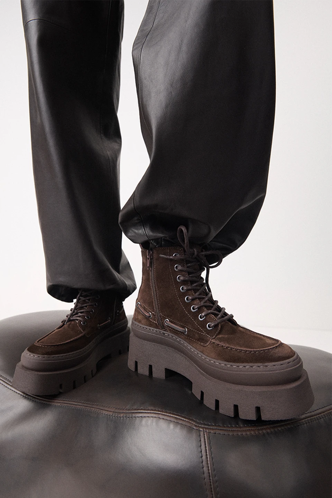 COPENHAGEN STUDIOS - BOOTS EN SUÈDE MARRON