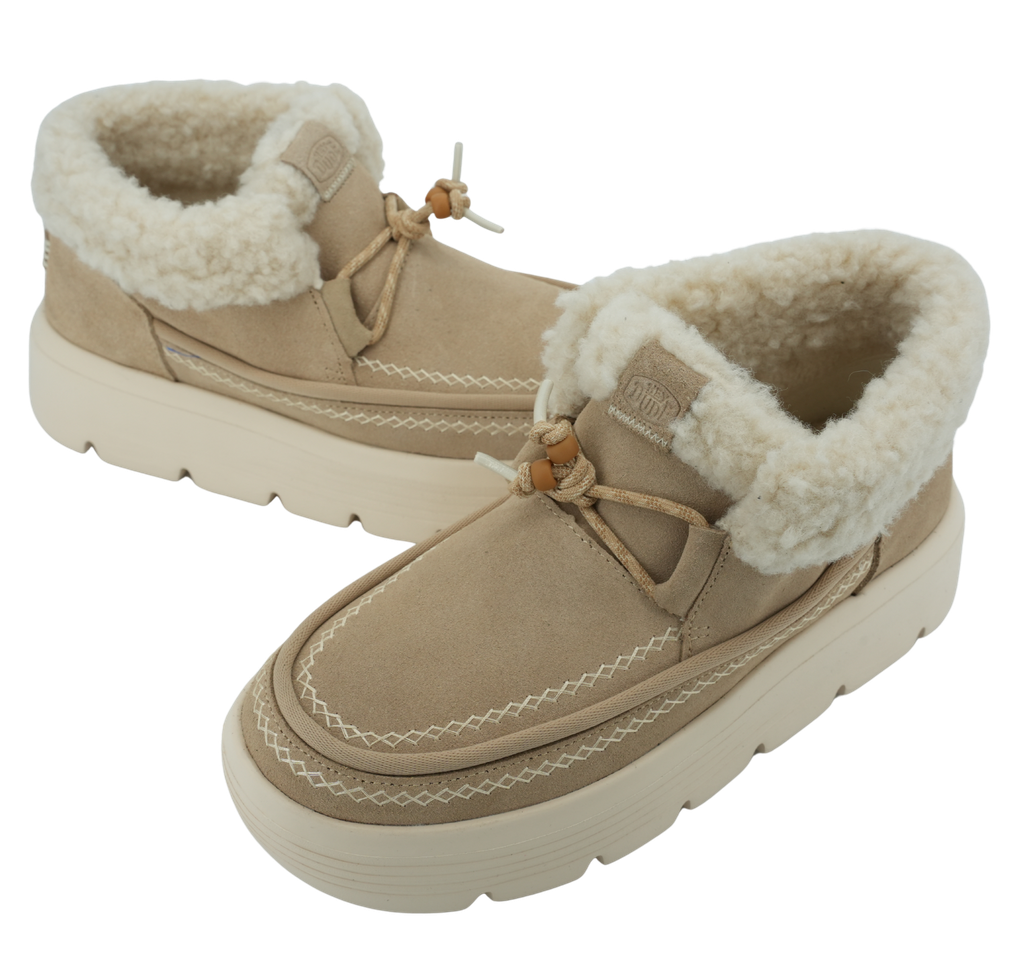 HEY DUDE - BOOTS FOURRÉES "AUSTIN" BEIGES