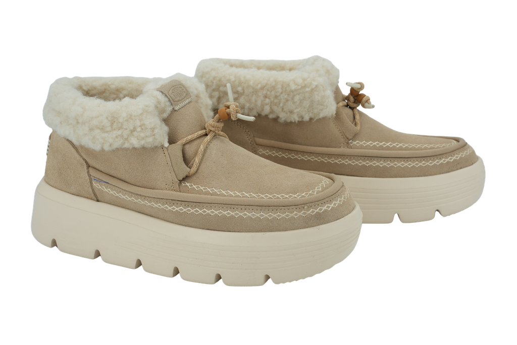 HEY DUDE - BOOTS FOURRÉES "AUSTIN" BEIGES