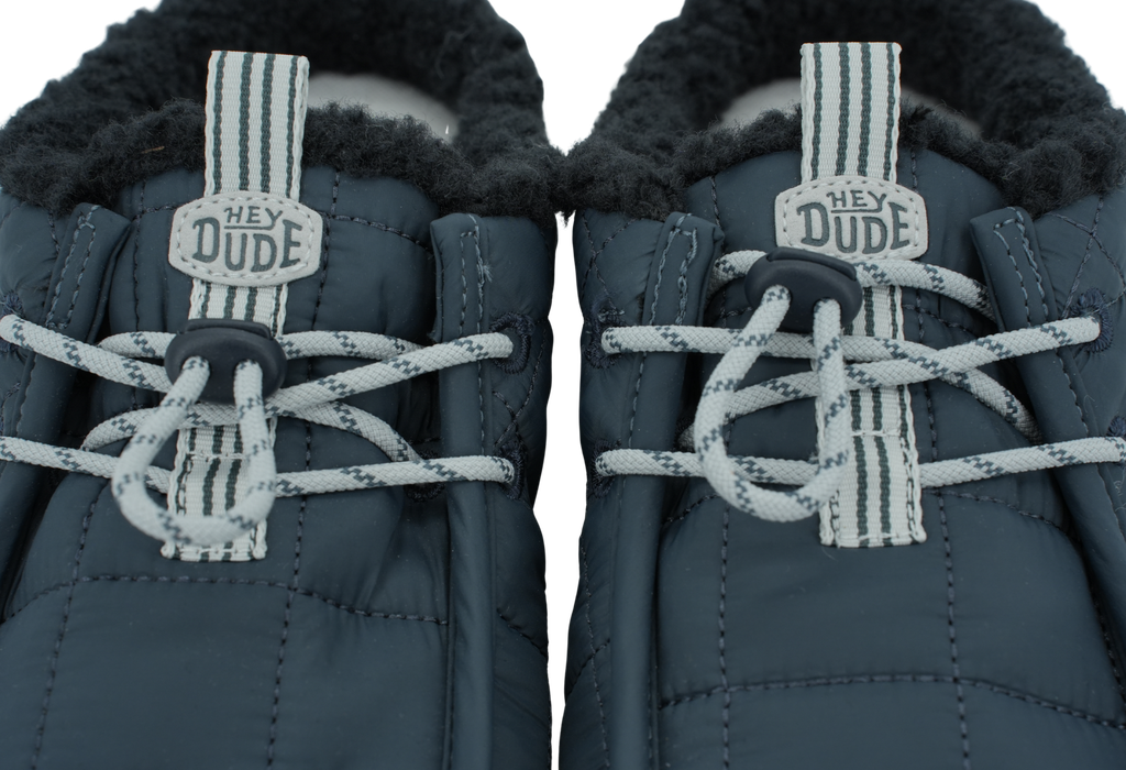 HEY DUDE - PANTOUFLES FOURRÉES "WALLY" BLEUES MARINES