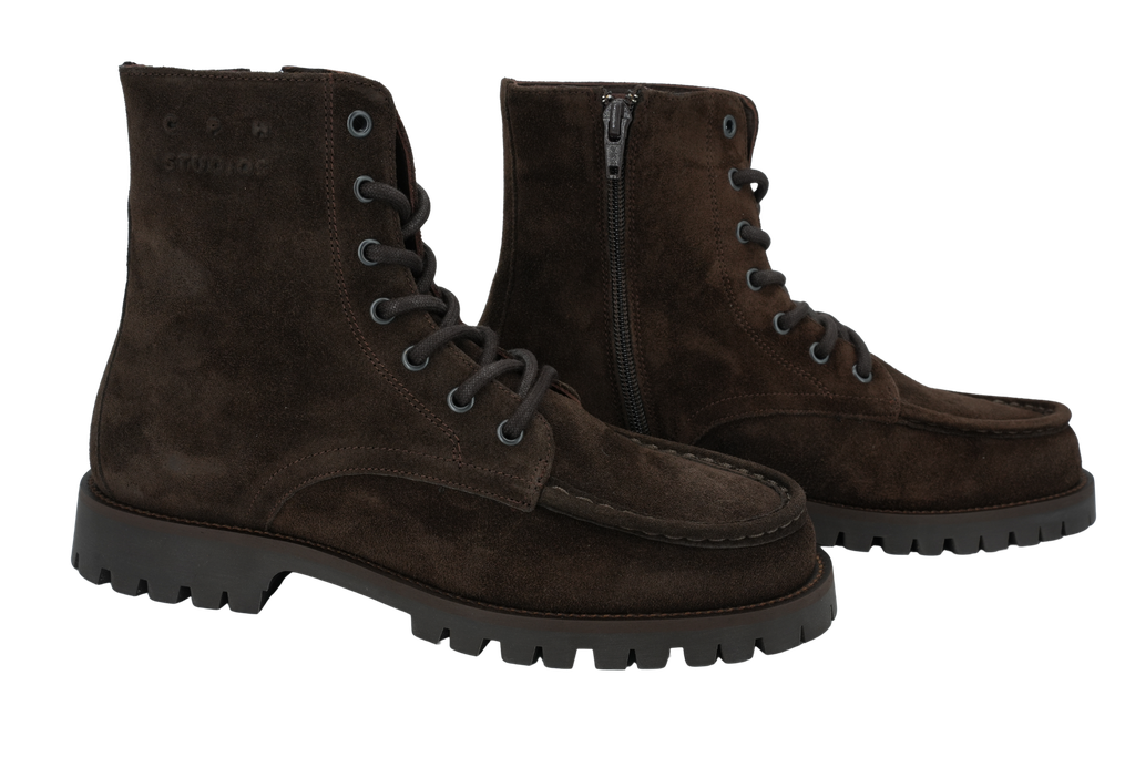 COPENHAGEN STUDIOS - BOOTS EN SUÈDE MARRON