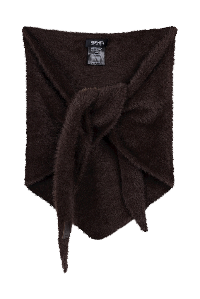 REFINED DEPARTMENT - FOULARD TRIANGLE MARRON