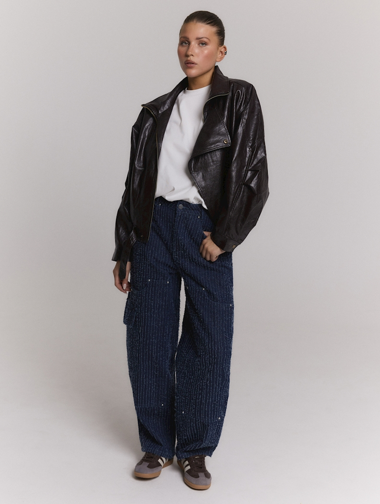 REFINED DEPARTMENT - JEANS BALLON "COCO" BLEU MARINE