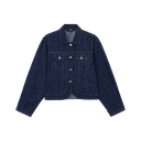 REFINED DEPARTMENT - VESTE EN JEANS "AYLA" BLEUE MARINE