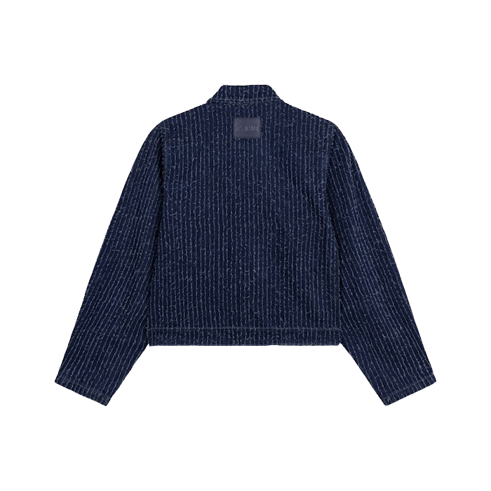 REFINED DEPARTMENT - VESTE EN JEANS "AYLA" BLEUE MARINE