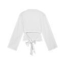 REFINED DEPARTMENT - T-SHIRT MANCHES LONGHES BLANC DOS NU