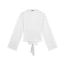 REFINED DEPARTMENT - T-SHIRT MANCHES LONGHES BLANC DOS NU