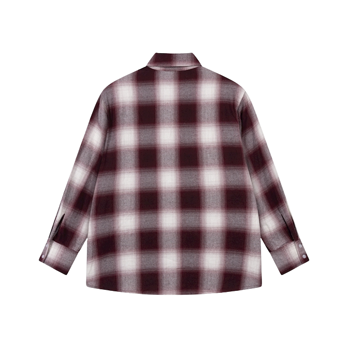 REFINED DEPARTMENT - CHEMISE À CARREAUX "LOLAY" BORDEAUX