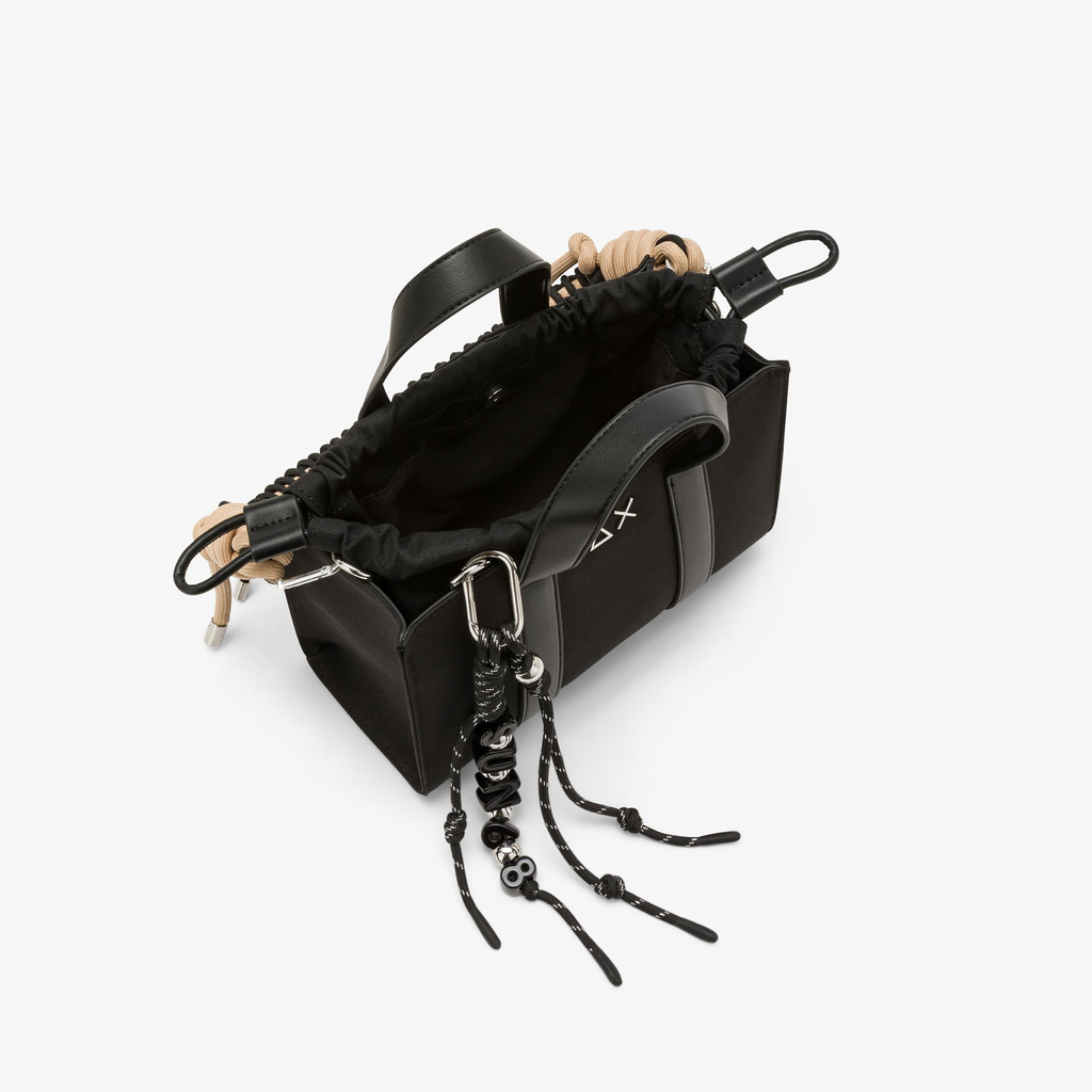 SUN68 - SAC MINI EN TOILE DE COTON NOIR