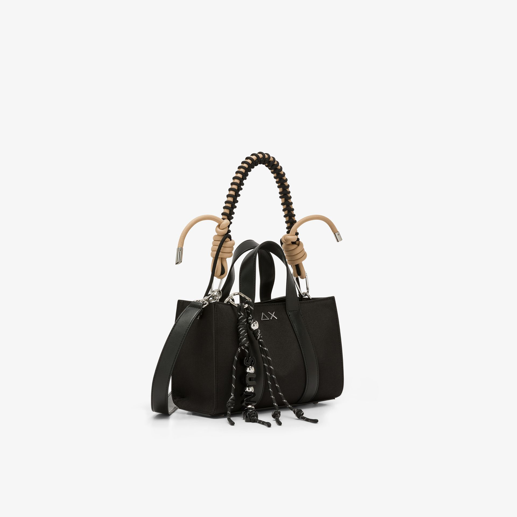 SUN68 - SAC MINI EN TOILE DE COTON NOIR
