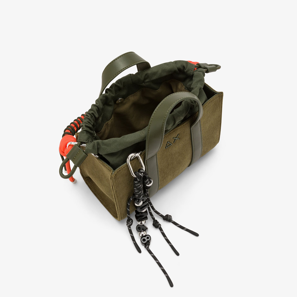 SUN68 - SAC MINI EN TOILE DE COTON KAKI