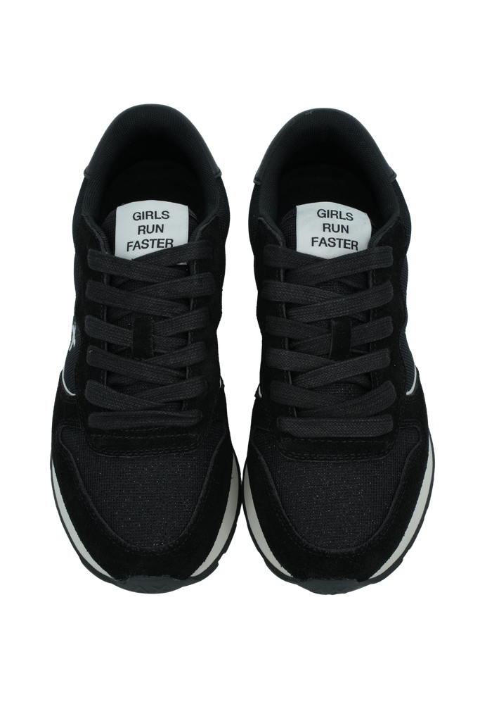 SUN68 - BASKETS "ALLY GLITTER" NOIRES