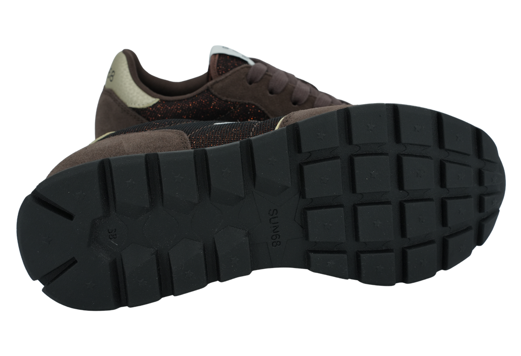 SUN68 - BASKETS "ALLY GLITTER" MARRONS