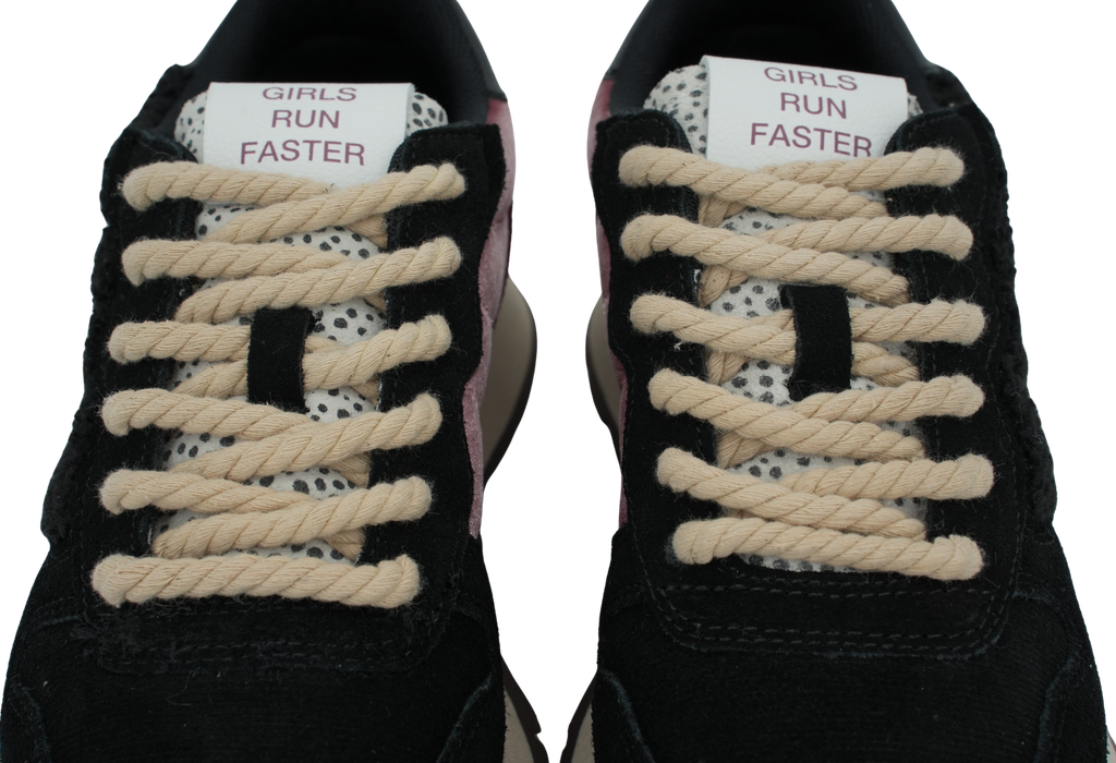 SUN68 - BASKETS "ALLY WINTER" NOIRES ET ROSES