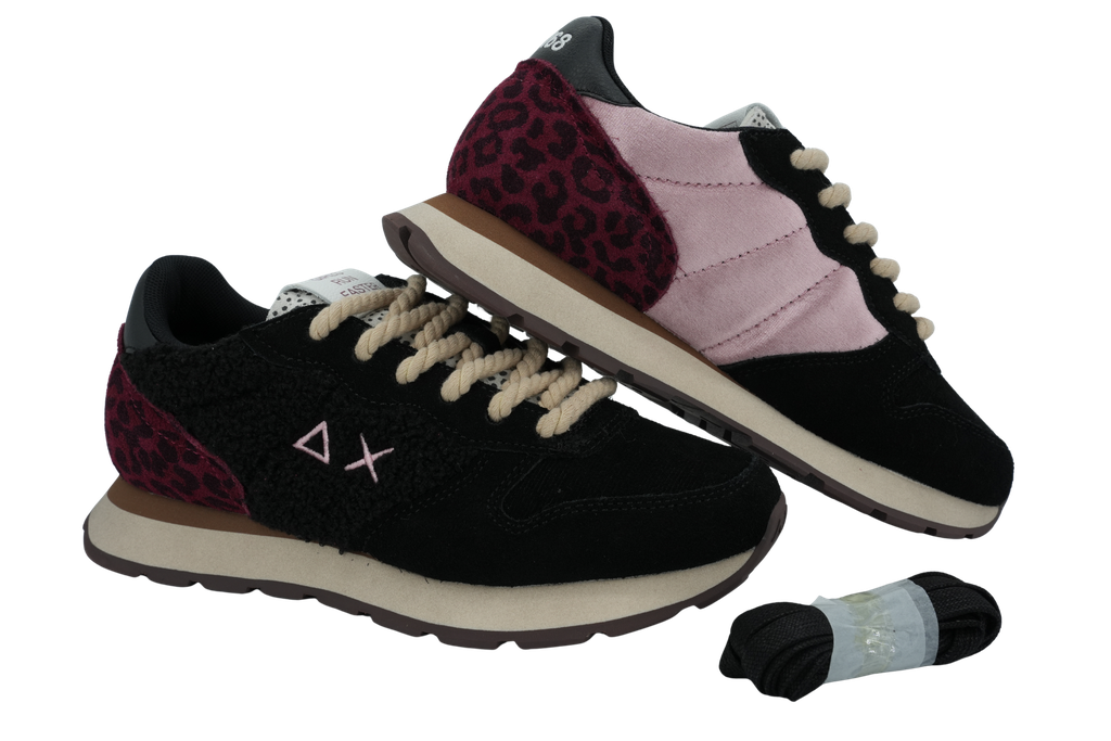 SUN68 - BASKETS "ALLY WINTER" NOIRES ET ROSES
