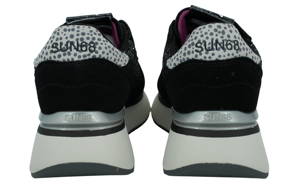 SUN68 - BASKETS "BIG STARGIRL GLITTER" NOIRES