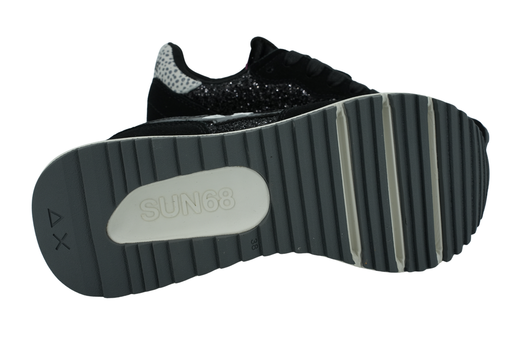 SUN68 - BASKETS "BIG STARGIRL GLITTER" NOIRES