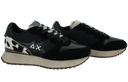 SUN68 - BASKETS "STARGIRL ANIMALIER" NOIRES ET BEIGES