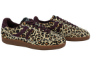 BOAX - BASKETS "TRACE" LÉOPARDS ET BORDEAUX