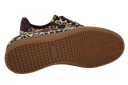 BOAX - BASKETS "TRACE" LÉOPARDS ET BORDEAUX