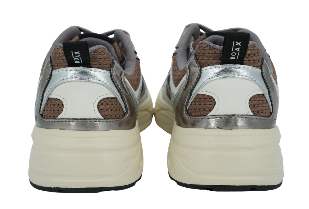 BOAX - BASKETS "SCORE" BEIGES ET BRUNES MÉTALLIQUES
