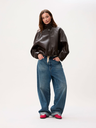 CATWALK JUNKIE - VESTE EN CUIR VÉGAN MARRON