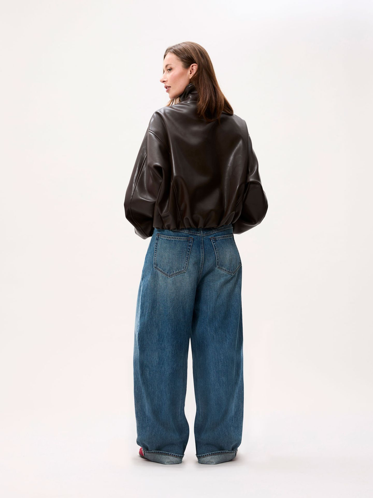 CATWALK JUNKIE - VESTE EN CUIR VÉGAN MARRON