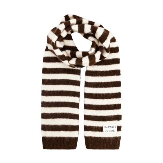 CATWALK JUNKIE - ECHARPE LIGNÉE BEIGE ET MARRON