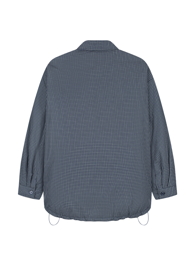 CATWALK JUNKIE - VESTE À CARREAUX MATELASSÉE LÉGÈRE BLEUE MARINE