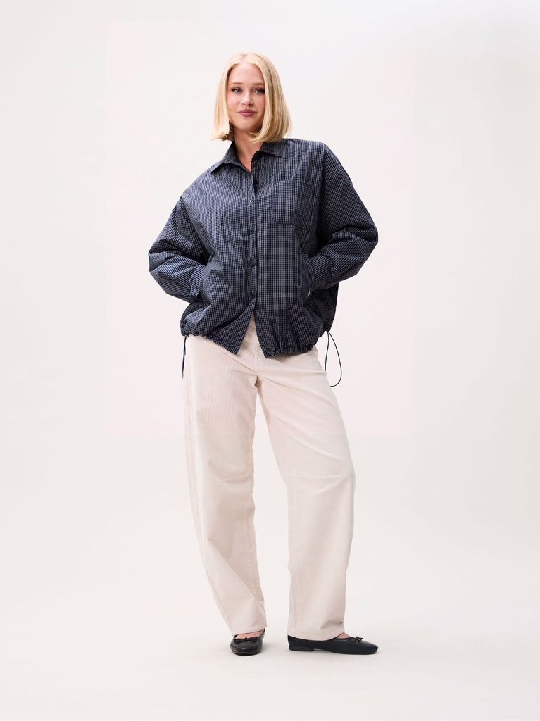 CATWALK JUNKIE - VESTE À CARREAUX MATELASSÉE LÉGÈRE BLEUE MARINE