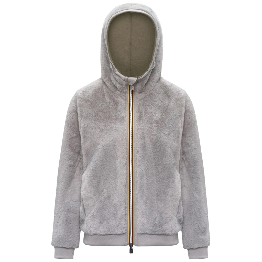 K-WAY - VESTE "DEVA LIGHT SPACER FUR DOUBLE" KAKI