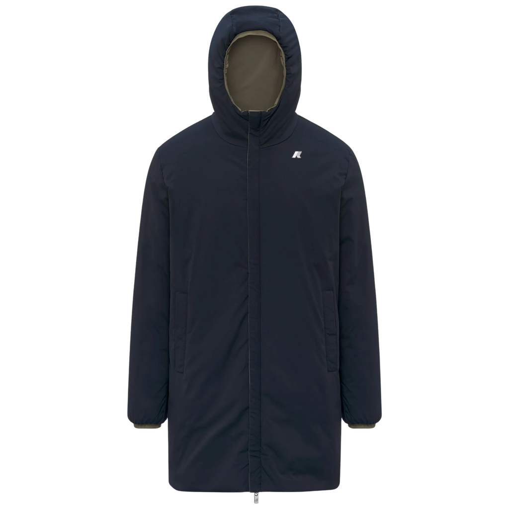 K-WAY - VESTE "JACOB ST WARM DOUBLE" KAKI ET BLEUE