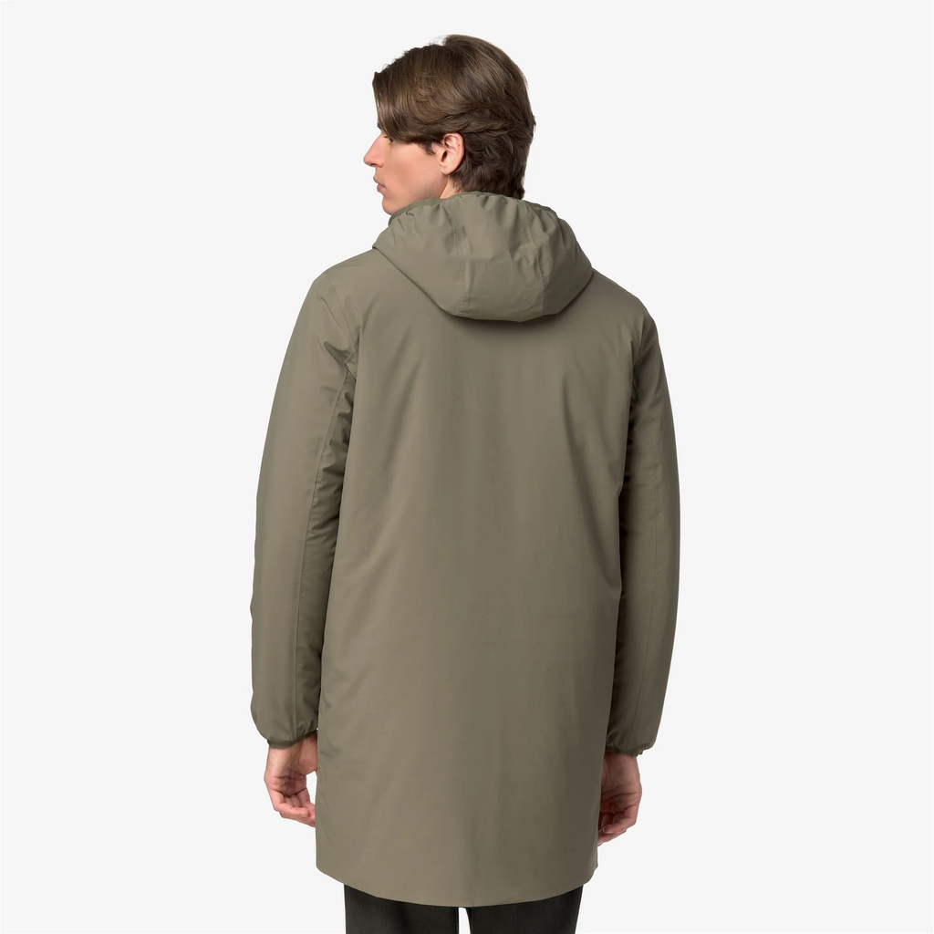 K-WAY - VESTE "JACOB ST WARM DOUBLE" KAKI ET BLEUE