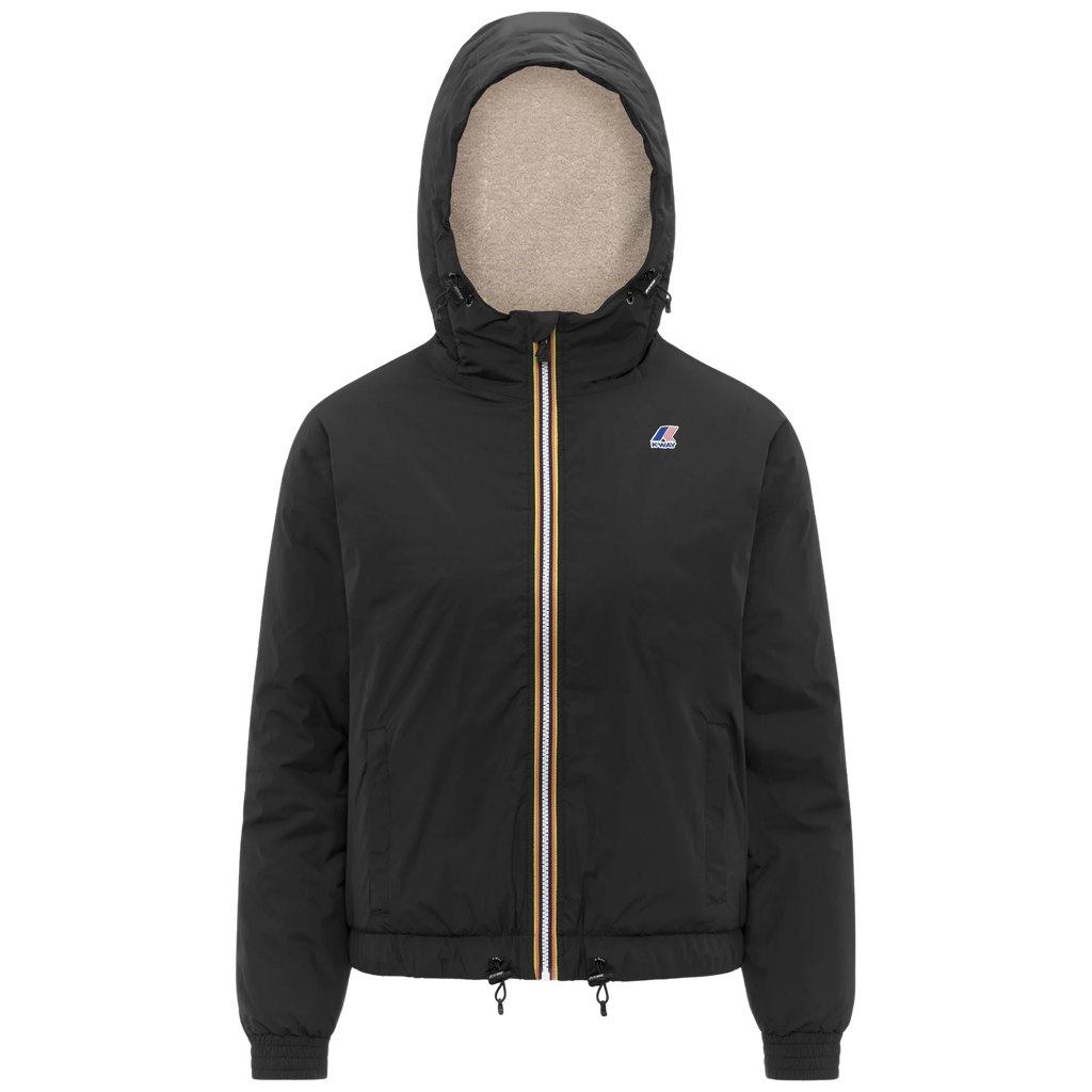 K-WAY - VESTE "LE VRAI 4.0 ALBINE ORSETTO" NOIRE