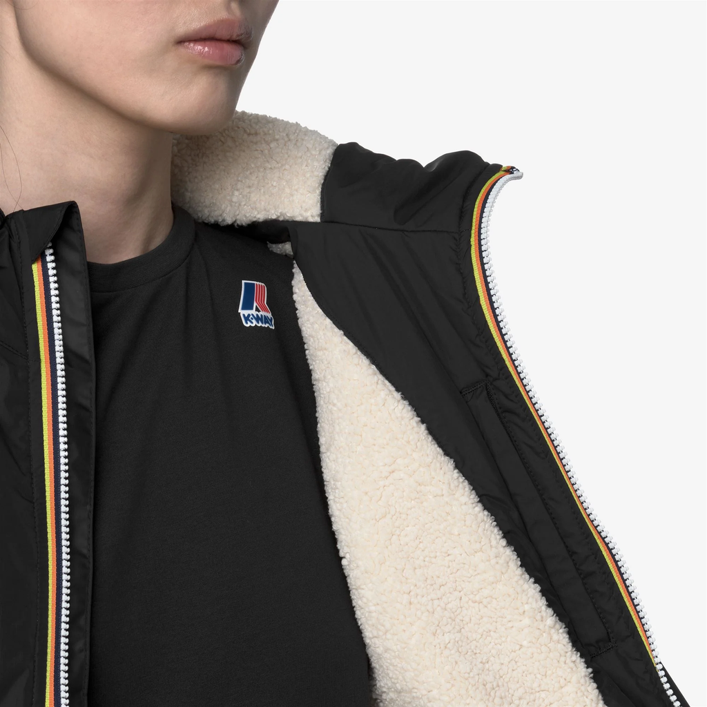 K-WAY - VESTE "LE VRAI 4.0 ALBINE ORSETTO" NOIRE
