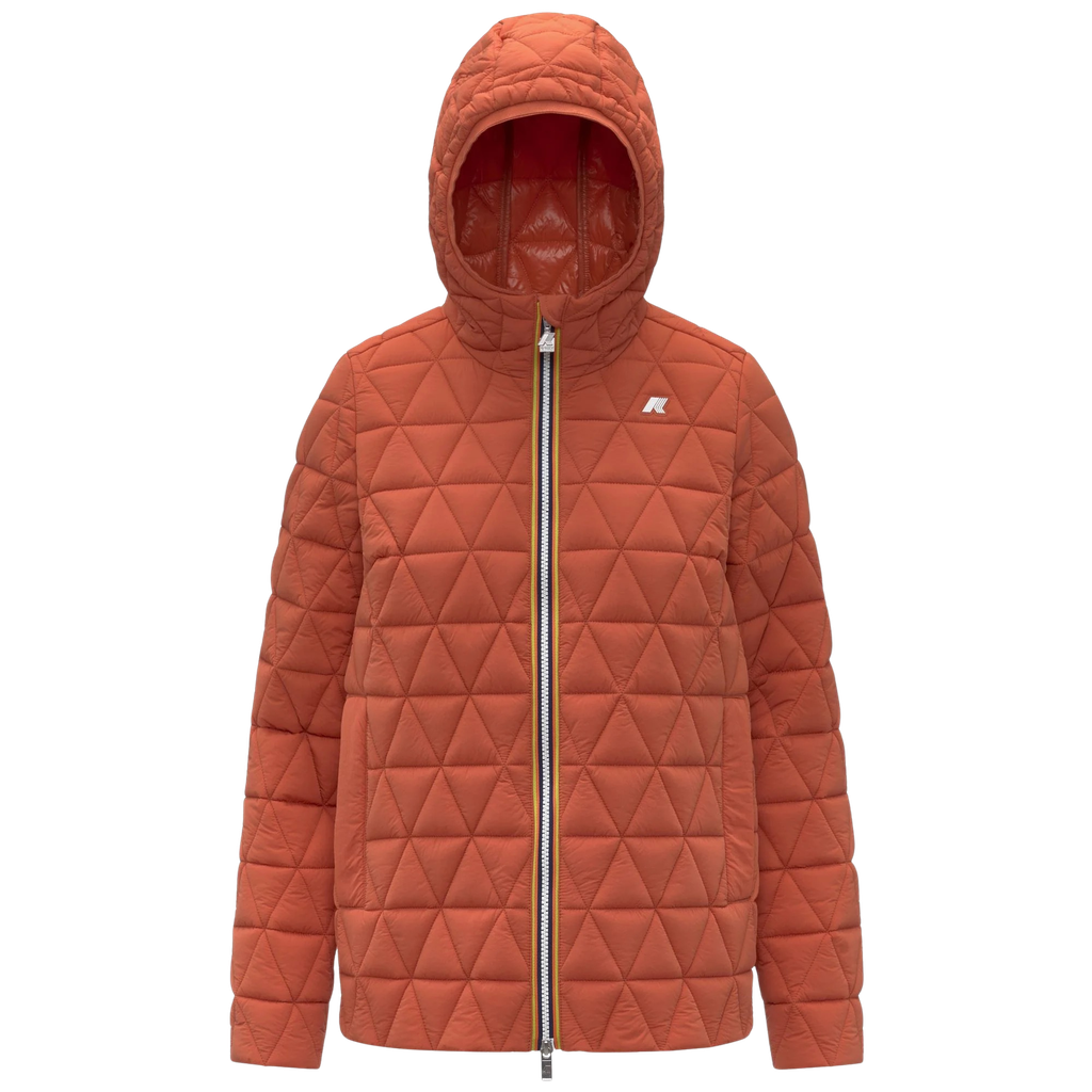 K-WAY - VESTE "MADLAINE DIAMOND QUILTED WARM" ORANGE