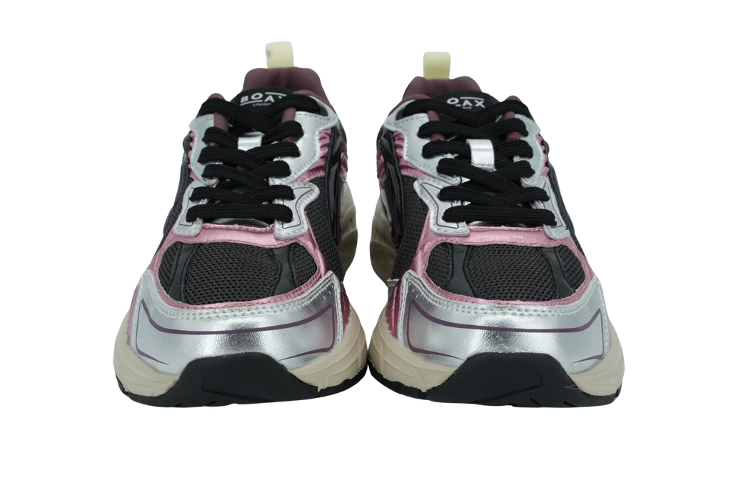 BOAX - BASKETS "SCORE" ROSES ET MARRONS MÉTALLIQUES