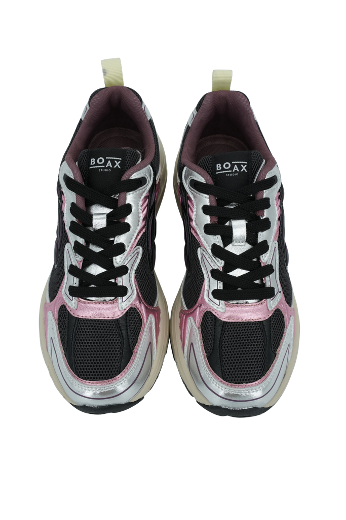 BOAX - BASKETS "SCORE" ROSES ET MARRONS MÉTALLIQUES