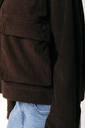COLOURFUL REBEL - VESTE "JO" EN VELOUR MARRON