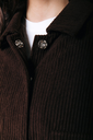 COLOURFUL REBEL - VESTE "JO" EN VELOUR MARRON